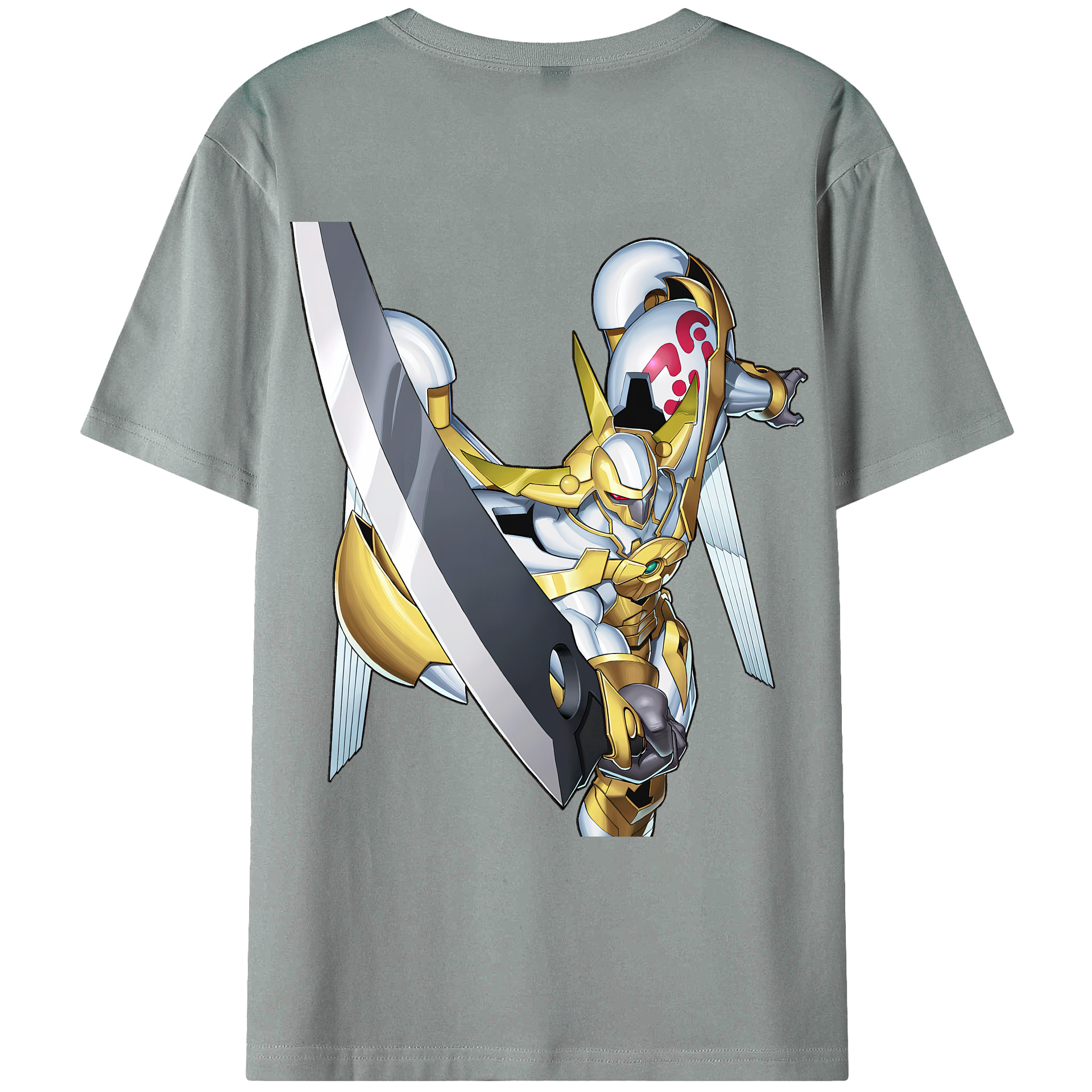 （画像用） 遊☆戯☆王 Yu-Gi-Oh! 綿100％ メンズ半袖Tシャツ（バックプリント） 通気性